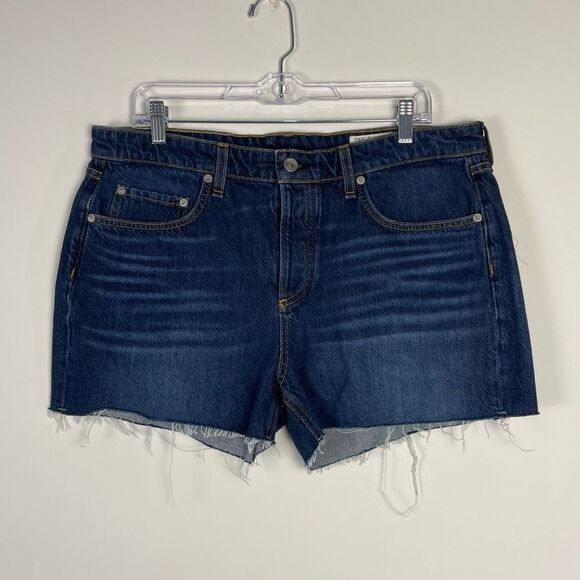 Rag & Bone Dre Low Rise Jean Shorts Size 32 NEW 3.5" Inseam Button Fly Raw Hem - Picture 2 of 9
